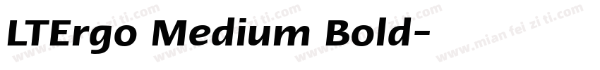 LTErgo Medium Bold字体转换